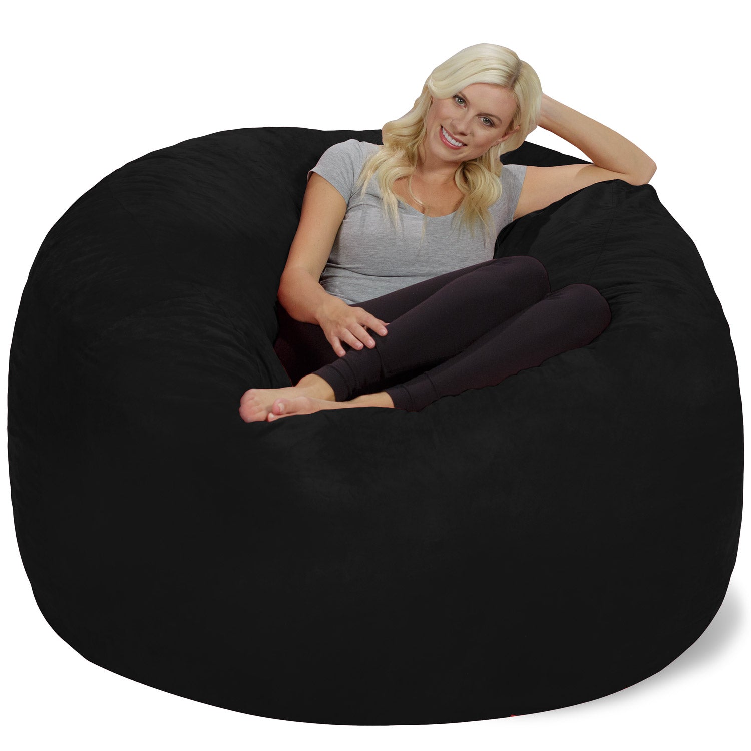  Chill Sack Bean Bag Chair Cover, 8-feet, Microsuede - Charcoal  : Everything Else