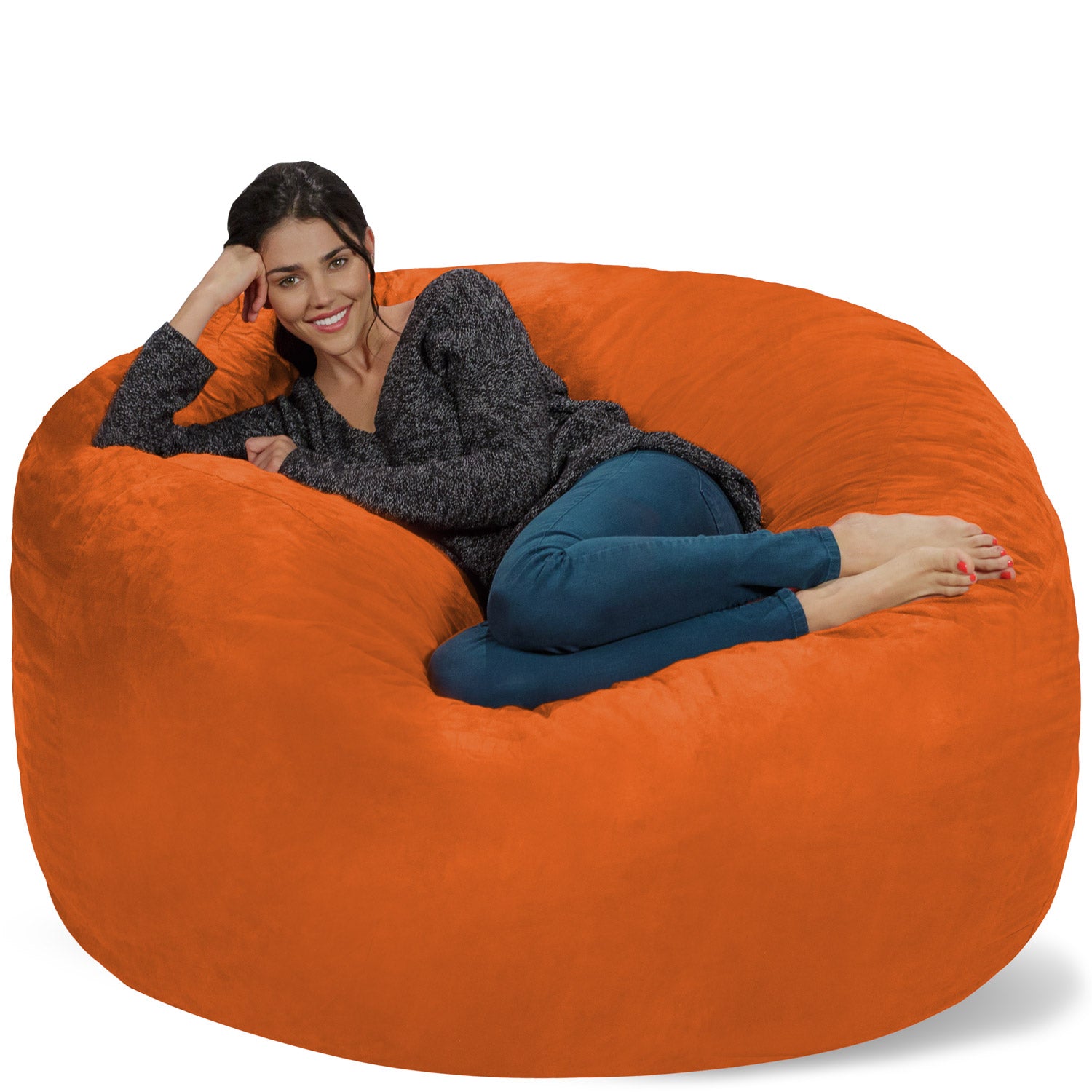  Chill Sack Bean Bag Chair Cover, 8-feet, Microsuede - Charcoal  : Everything Else